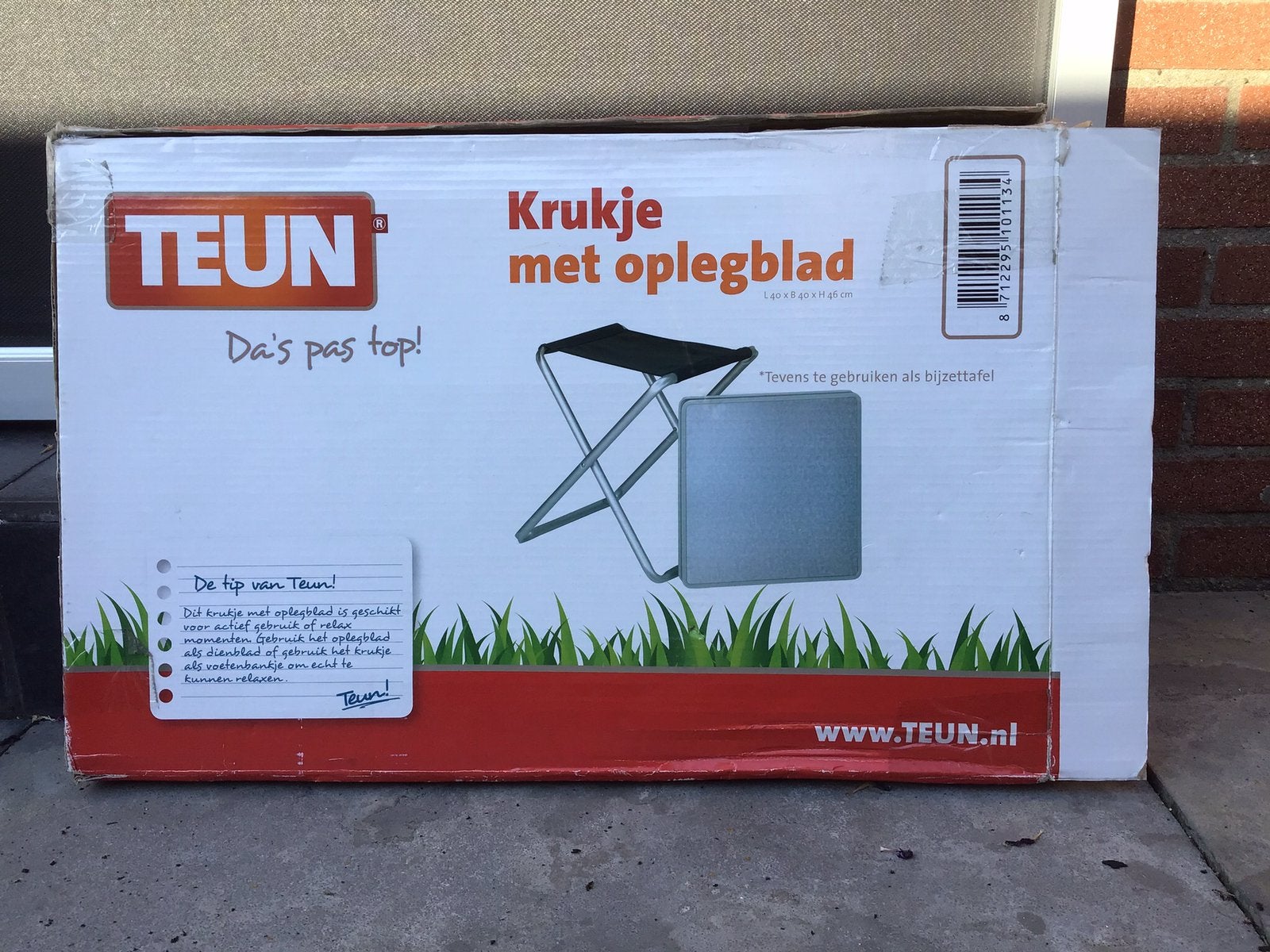 Tafeltje en voeten bankje, Caravans en Kamperen, Ophalen, Zo goed als nieuw