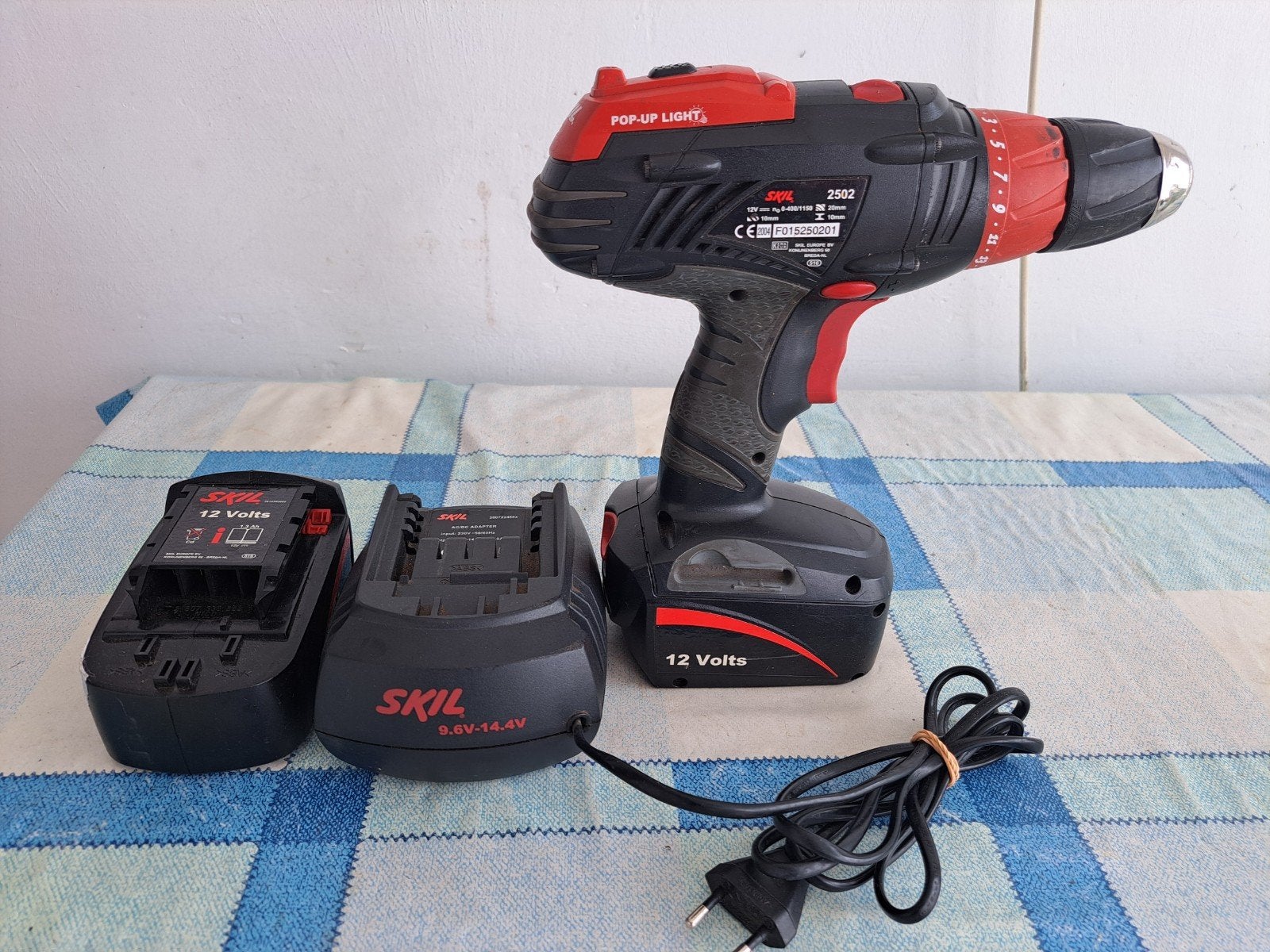 SKIL 2502 12 V Accuboormachine, Ophalen of Verzenden, Gebruikt, Minder dan 400 watt, Boor- en Schroefmachine