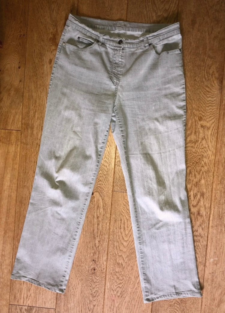 Gerry Weber Romy Jeans, grijs, maat 44, stretch, Ophalen of Verzenden, Gedragen, Grijs, W33 - W36 (confectie 42/44)