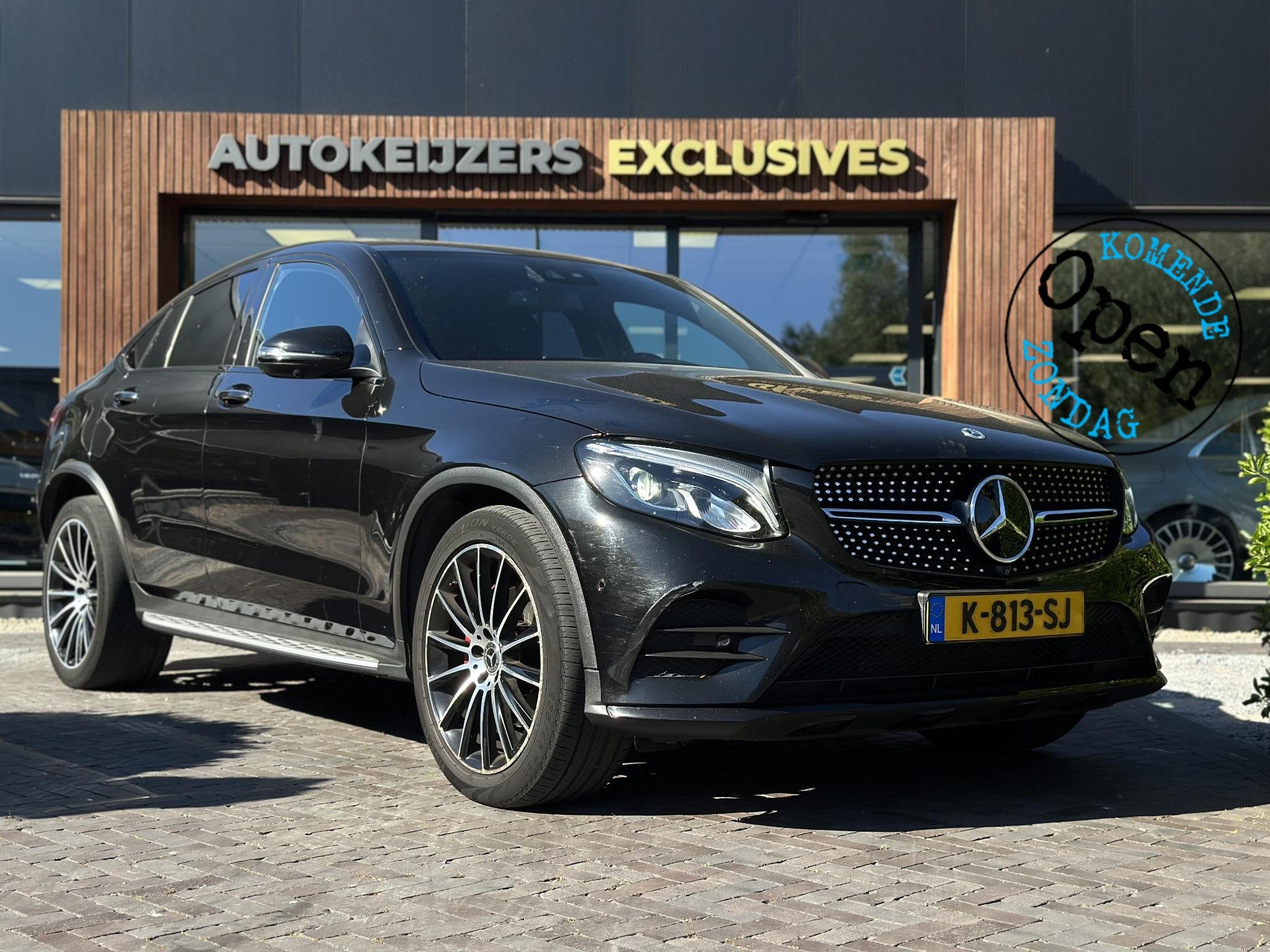 Mercedes-Benz GLC-klasse Coupé 250 4MATIC Premium Plus AMG, Auto's, Mercedes-Benz, Automaat, Gebruikt, 4 cilinders, Leder en Stof