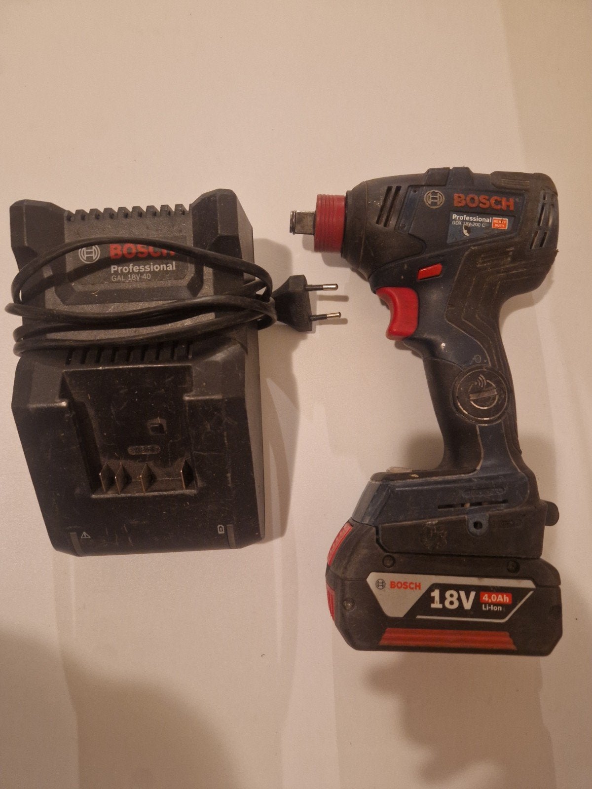 bosch professional slagmoer aanzetter  GDX 18V-200, Ophalen of Verzenden, Zo goed als nieuw, Boor- en Schroefmachine