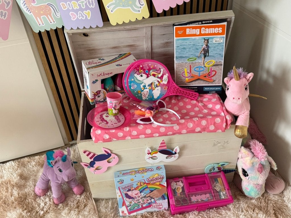 Themakist kinderfeestje Eenhoorns, Ophalen, Zo goed als nieuw, Verjaardag