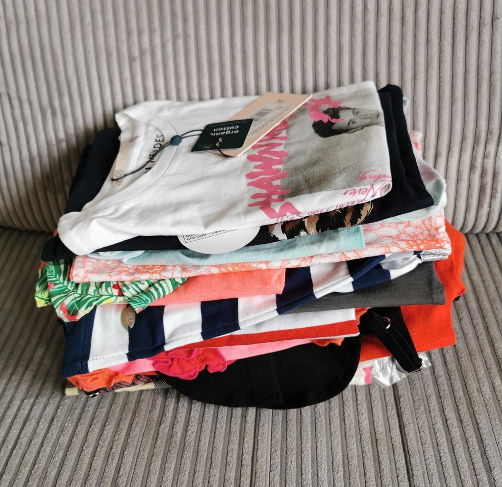 Partij kinderkleding meisje 18 stuks maat 98 t/m 110-116, Ophalen of Verzenden, Nieuw, Maat 104
