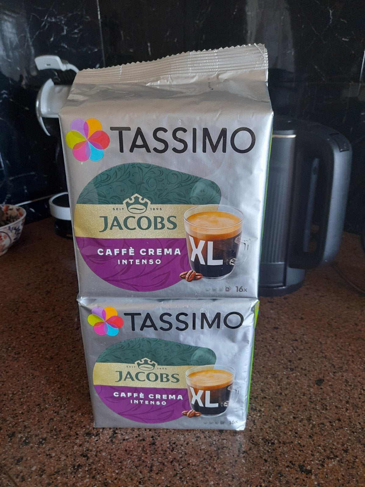 Tassimo Jacobs Caffè Crema Intenso XL - 2 pakken, Koffiepads en cups, Overige modellen, 10 kopjes of meer, Ophalen of Verzenden