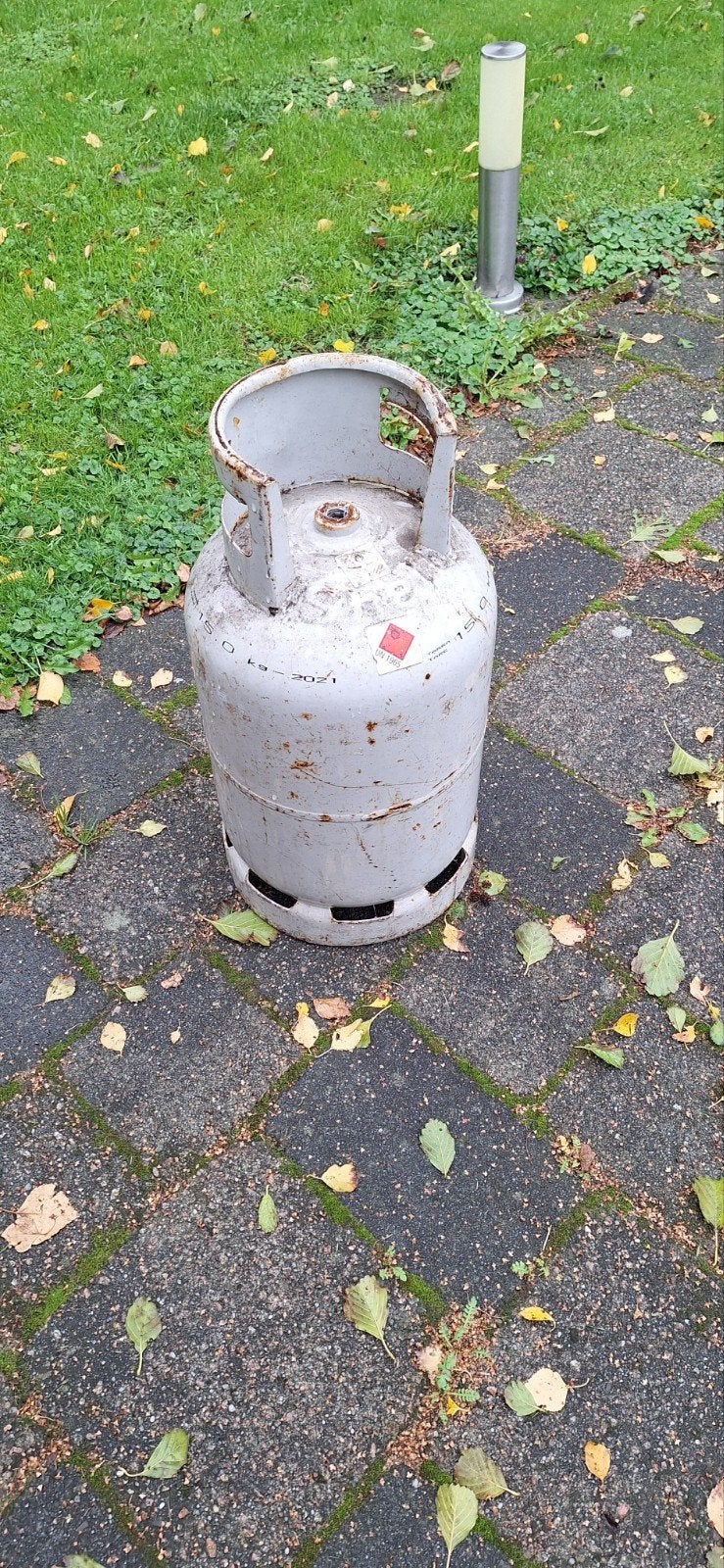 Lege gasfles 15 kg, Ophalen, Gebruikt, Onbekend