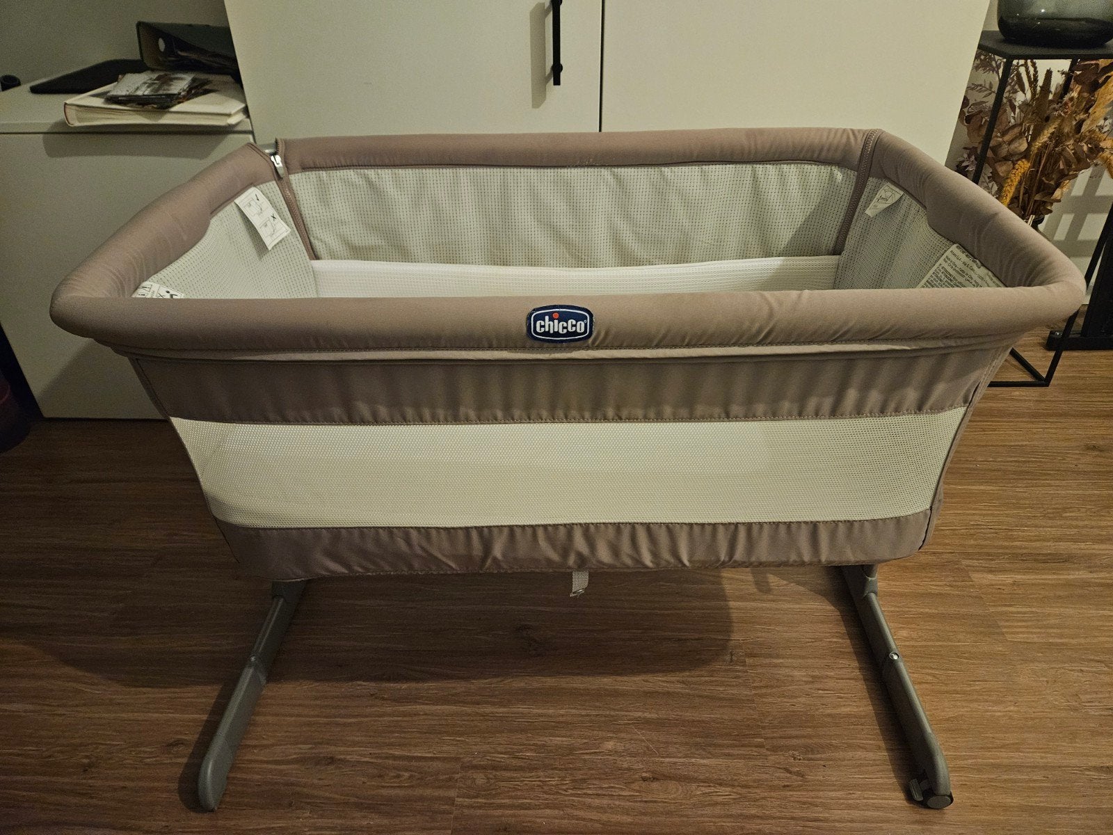 Chicco Next2Me Co-Sleeper Wieg met 100% wollen hoeslaken, Ophalen, Zo goed als nieuw, Wieg