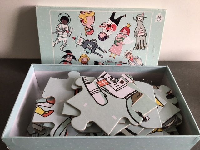 Vloerpuzzel "Beroepen" 48 stukken, Ophalen of Verzenden, 10 tot 50 stukjes, Zo goed als nieuw, 4 tot 6 jaar