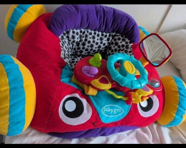 Playgro Babyzitje / Speelstoel - Auto design, Ophalen of Verzenden, Zo goed als nieuw, Auto, Met geluid