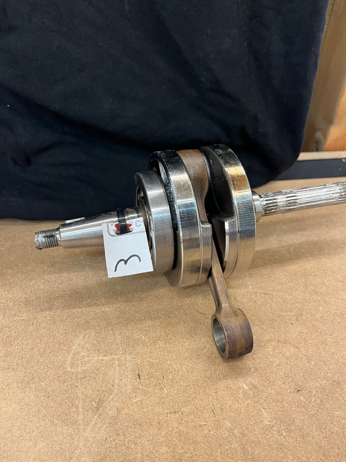 Krukas 125-180cc in prima staat, lager draait goed, Ophalen of Verzenden, Gebruikt