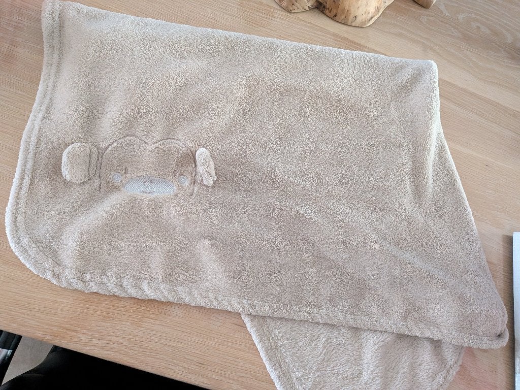 babydekentjes 1 roze 1 beige, Ophalen of Verzenden, Zo goed als nieuw, Beige, Deken