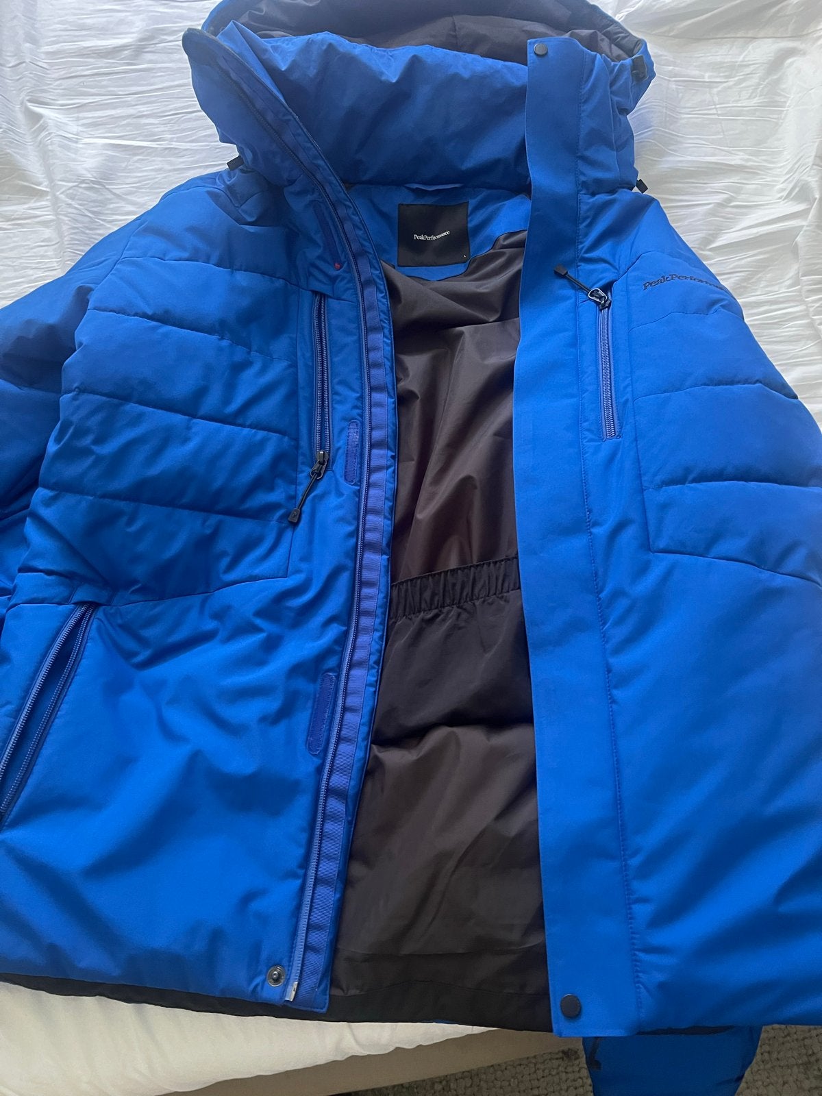 Peak Performance Skijas - Blauw - Maat M, Ophalen of Verzenden, Zo goed als nieuw, Maat 42/44 (L), Jack