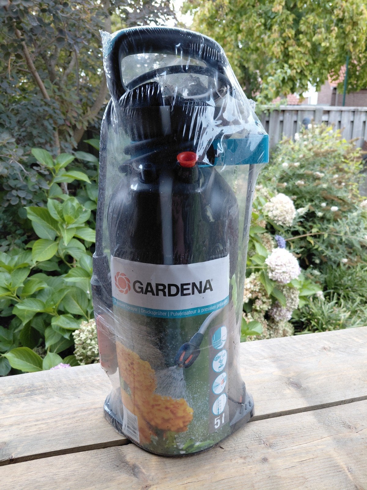 Gardena Hogedruk Spuit 5L - Nieuw in verpakking, Ophalen, Nieuw, Handsproeier