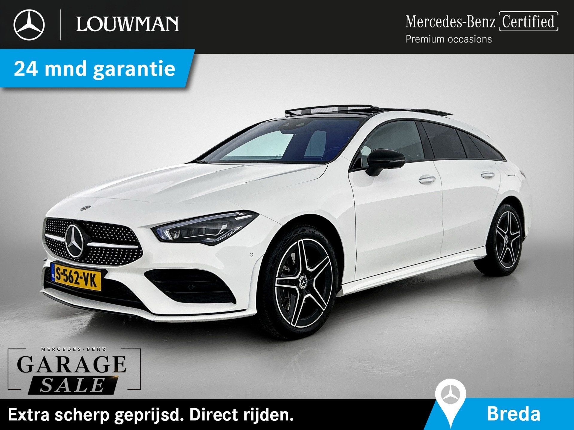 Mercedes-Benz CLA-Klasse Shooting Brake 250 e AMG Line | Pan, Auto's, Mercedes-Benz, Bedrijf, Te koop, CLA, 360° camera, ABS, Achteruitrijcamera
