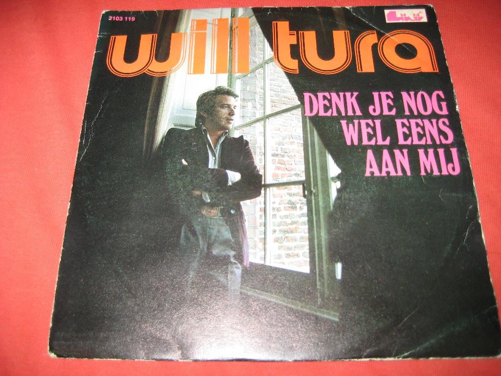 Will Tura: Denk je nog wel eens aan mij, Ophalen of Verzenden, Zo goed als nieuw, Nederlandstalig, Single