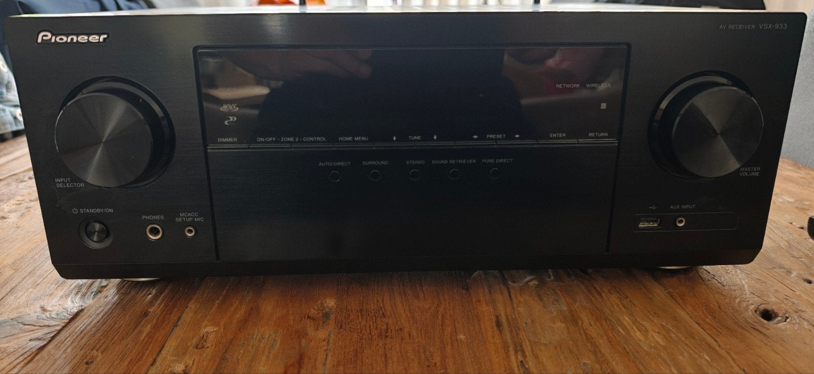Pioneer VSX-933 inclusief afstandsbediening en mcacc microfo, Ophalen, Zo goed als nieuw, Pioneer, 120 watt of meer