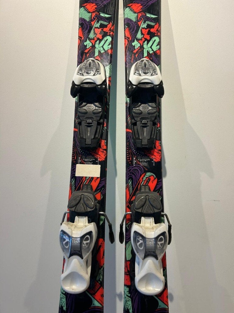 K2 Juvy Junior Freestyle ski's 129 cm met Marker bindingen, Sport en Fitness, Overige merken, Gebruikt, Info@k2.com, 100 tot 140 cm