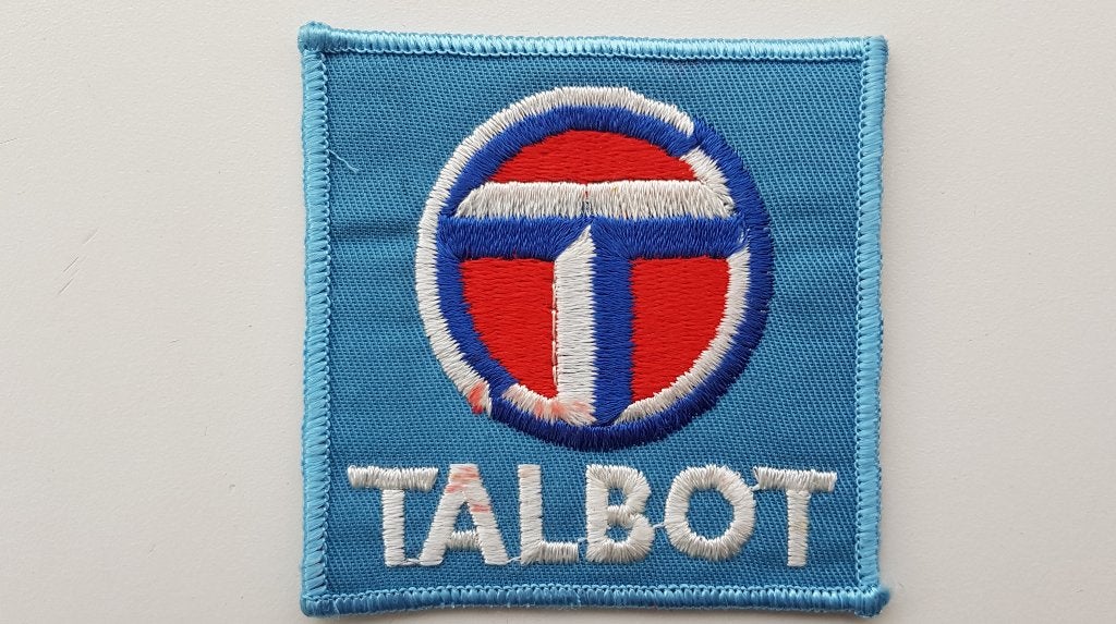 Talbot vintage patch badge opnaai embleem, Ophalen of Verzenden, Zo goed als nieuw, Auto's