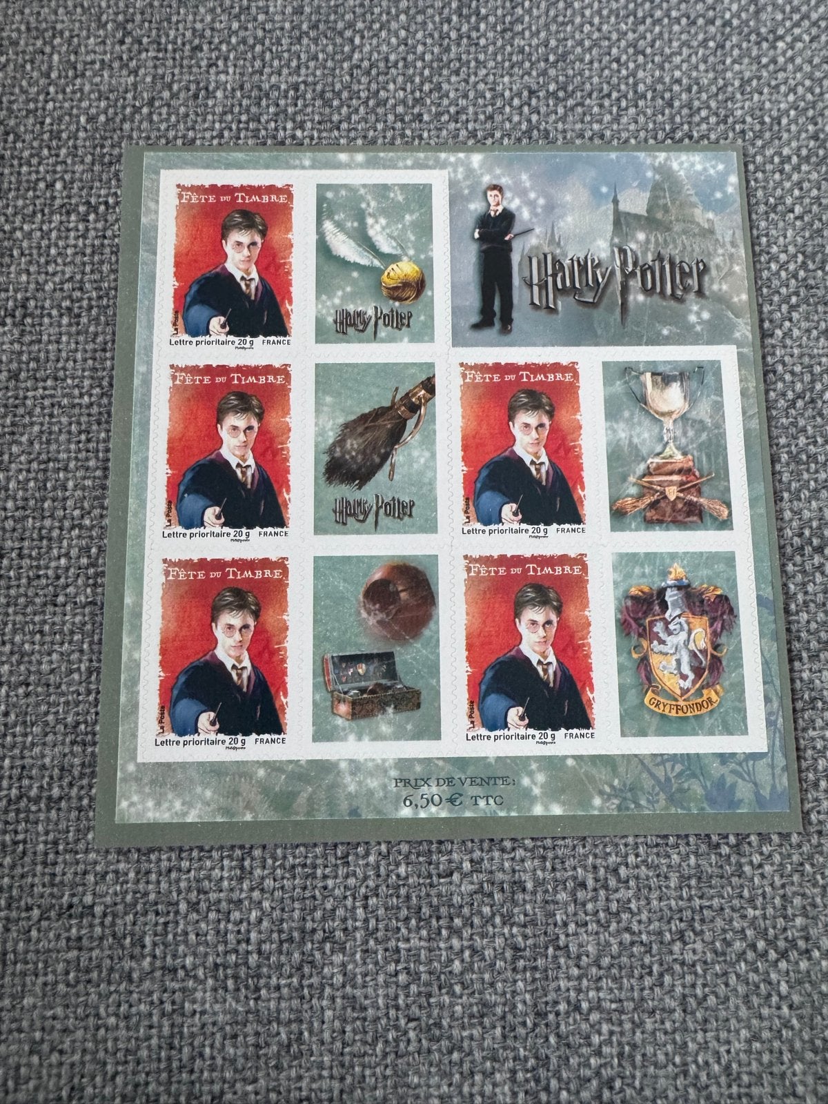 Harry Potter postzegelvel - Fête du Timbre, Verzamelen, Harry Potter, Ophalen of Verzenden, Nieuw, Overige typen