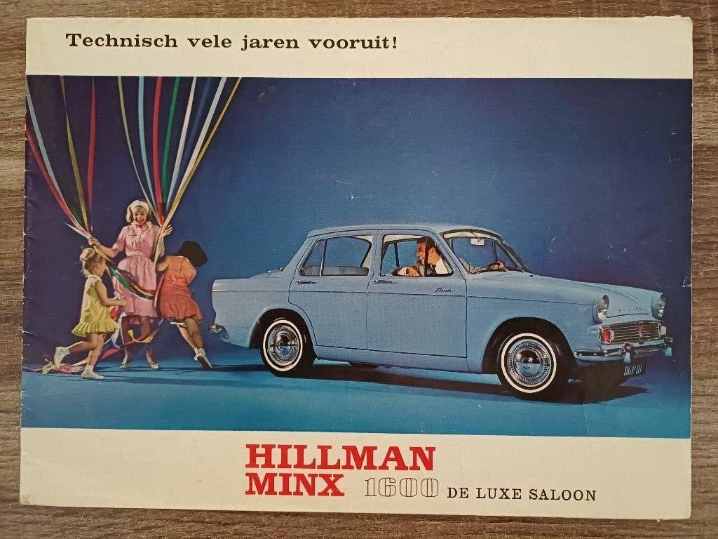Hillman Minx 1600 De luxe Saloon brochure, Verzenden, Gelezen, Overige merken