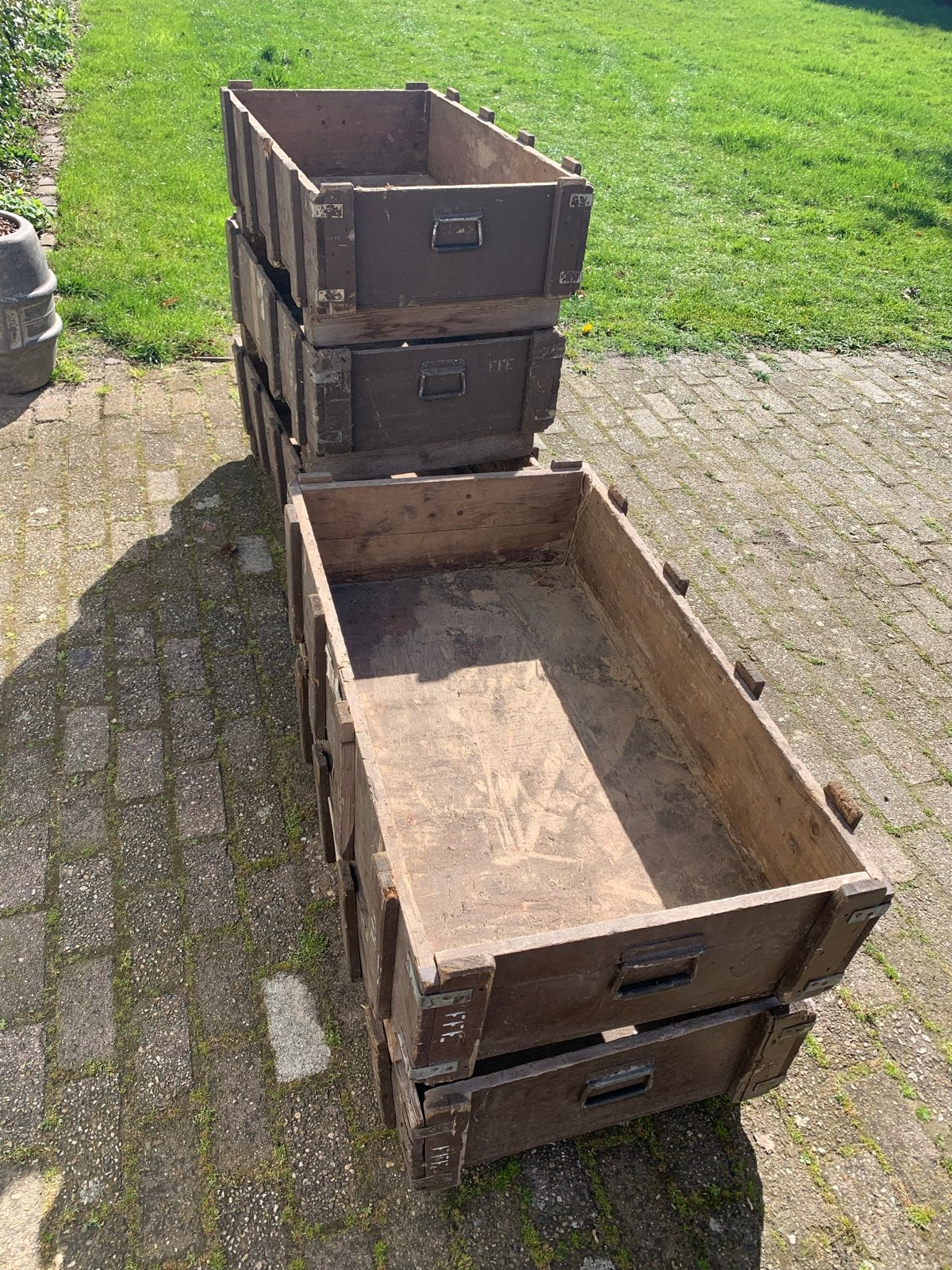 Robuuste houten kisten voor moestuin (100x59x22 cm), Ophalen, Gebruikt, 100 tot 150 cm, 5 – 50