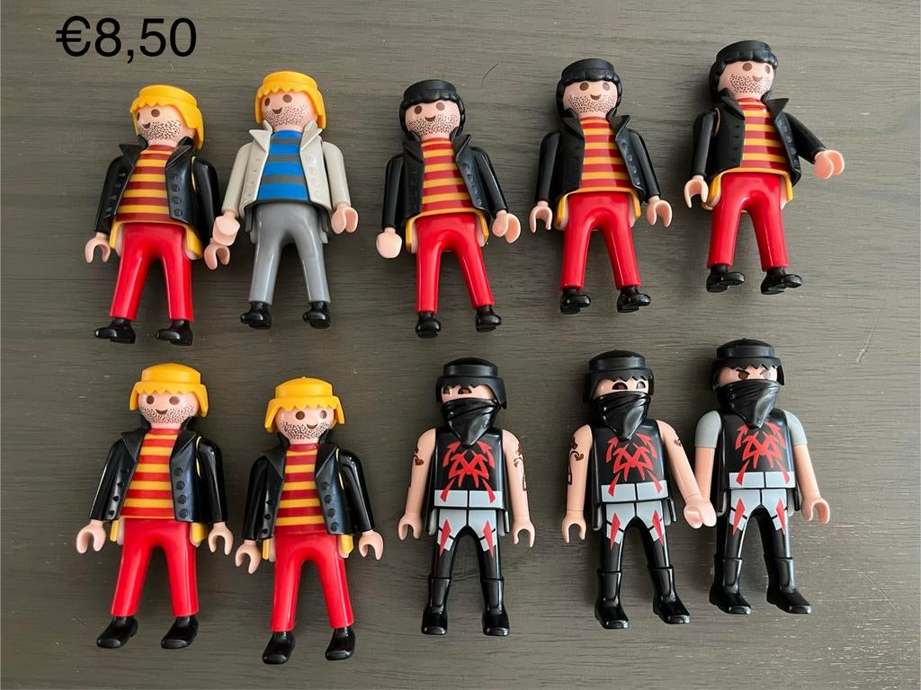 Playmobil poppetjes: boeven 10 stuks, Ophalen of Verzenden, Gebruikt, Los playmobil