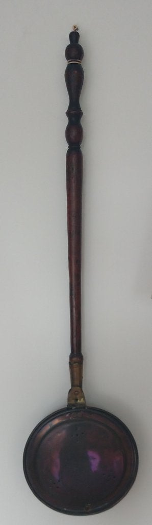 antieke bedwarmer rood koper , geklonken, volgnr 114, Antiek en Kunst, Ophalen of Verzenden, Koper