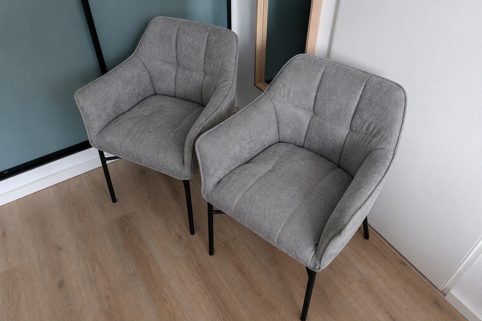 Nette stoelen (per stuk of los), Ophalen, Zo goed als nieuw, Blauw, Twee