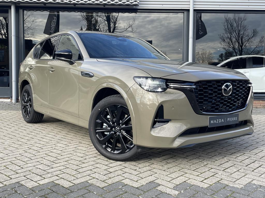 Mazda CX-60 2.5 e-SkyActiv PHEV Homura Buss Ed | NAVI | BOSE, Auto's, Mazda, Automaat, Zwart, 4 cilinders, Leder