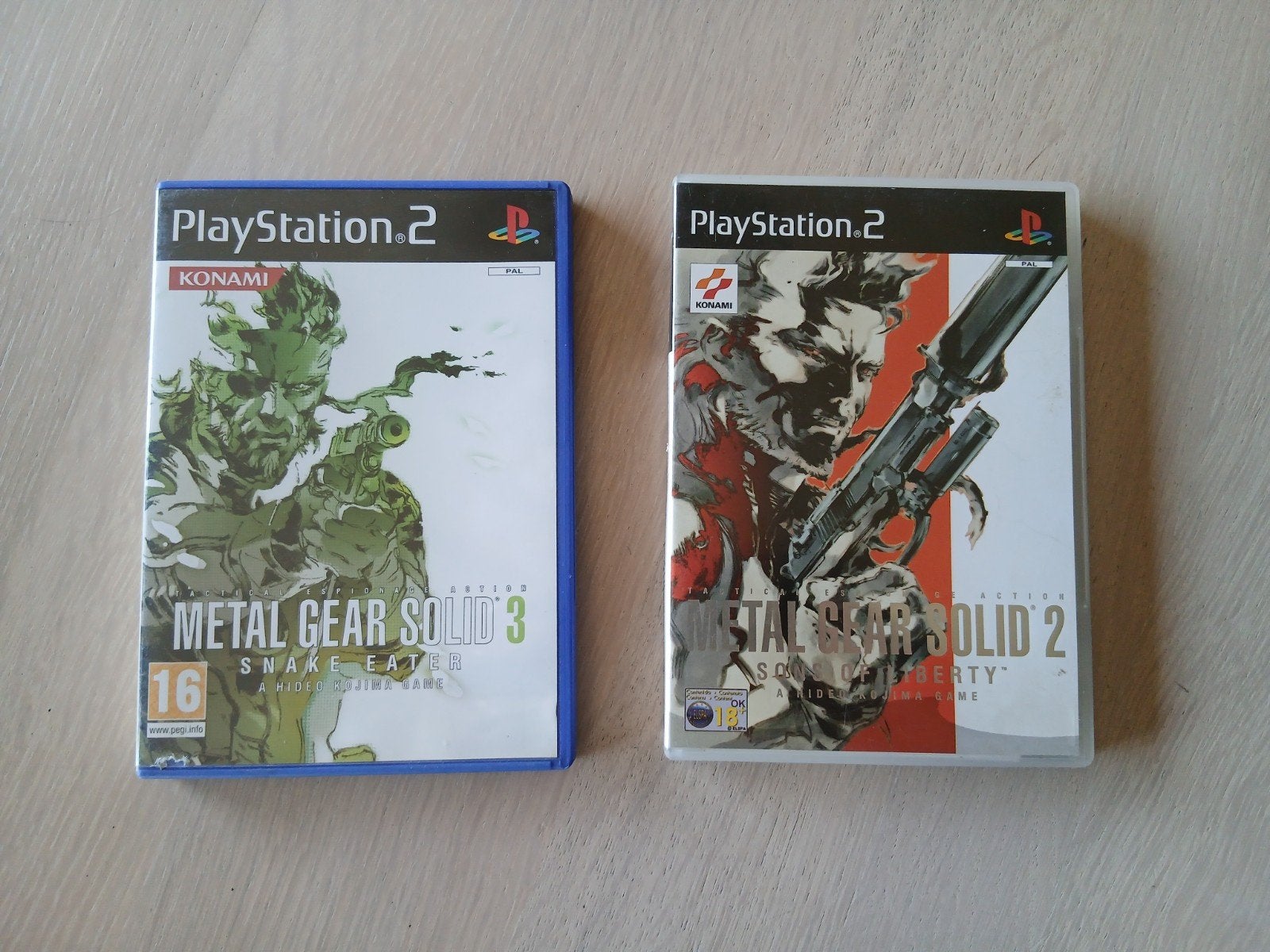 Metal Gear Solid 2 & 3 voor PlayStation 2 (PS2), Spelcomputers en Games, Avontuur en Actie, Gebruikt, 1 speler, Ophalen of Verzenden