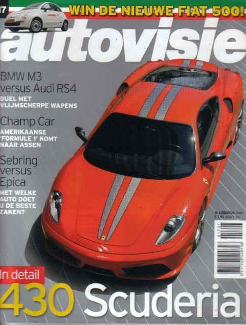 Autovisie 17 2007 : Ferrari 430 - 250 GT/L - Fiat 500 - Audi, Ophalen of Verzenden, Gelezen, Algemeen