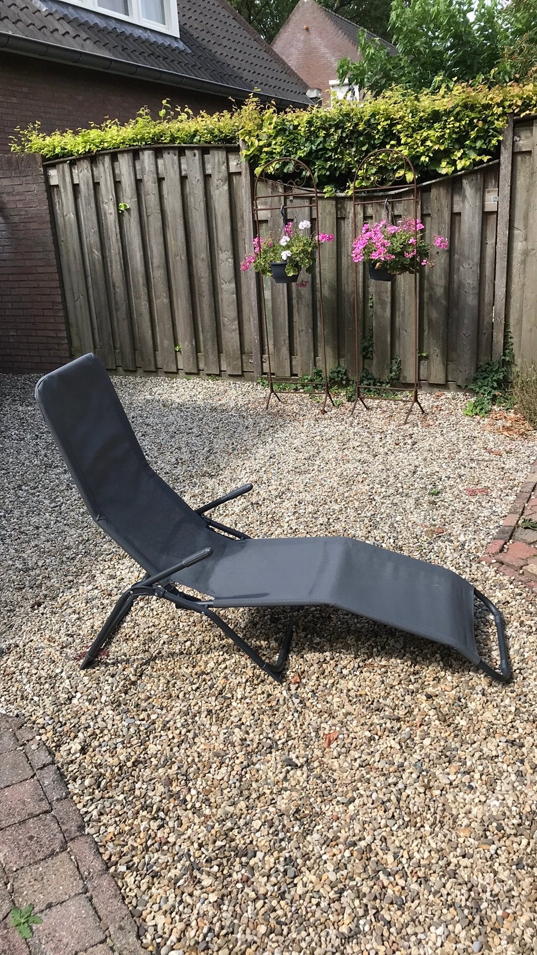 Heerlijke ligstoel, Ophalen, Zo goed als nieuw, Aluminium