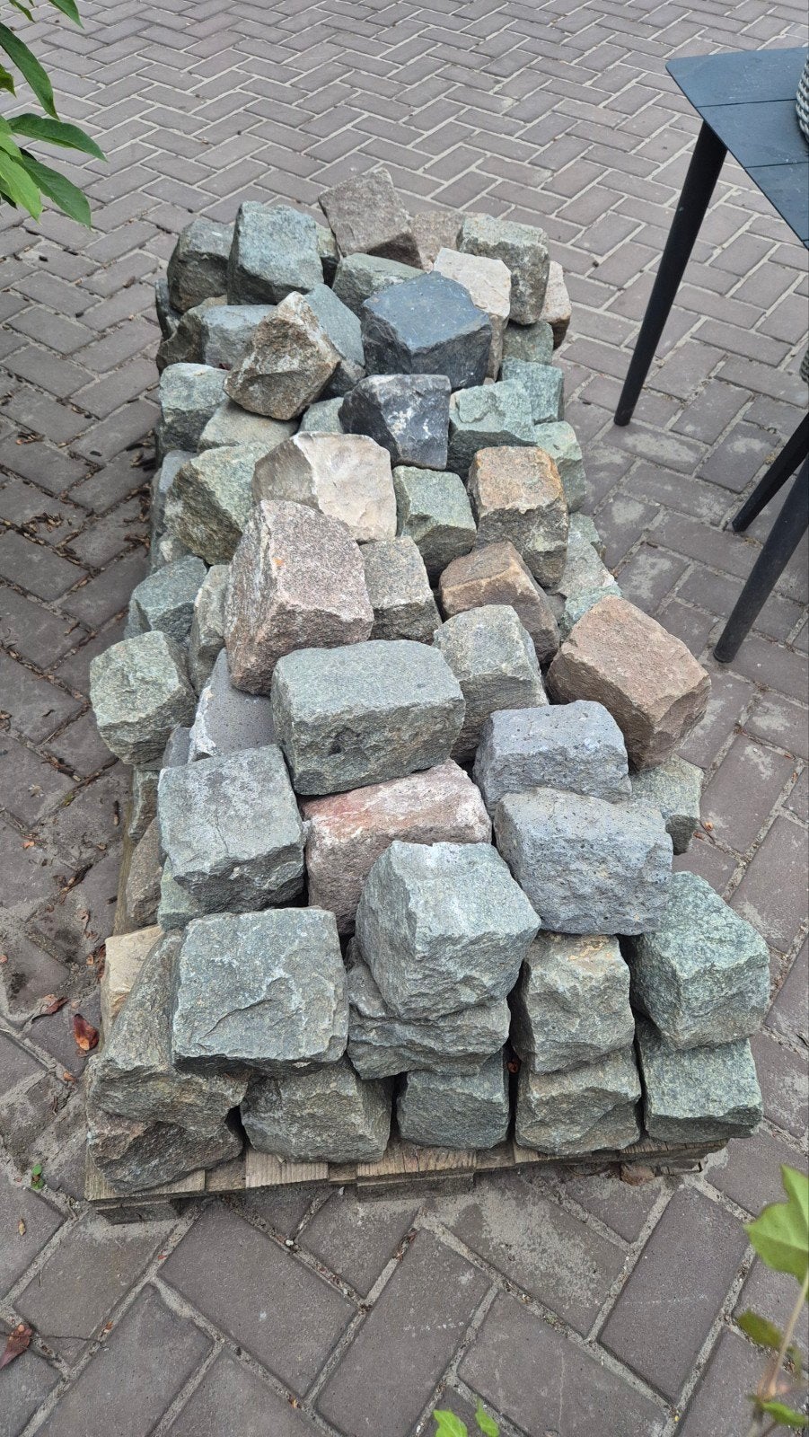 Belgische kasseien / natuursteen kasseien 170 stuks, Ophalen, Gebruikt, Klinkers, 5 tot 10 m²