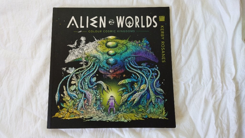 Kerby Rosanes: Alien Worlds kleurboek, Ophalen, Gebruikt, Overige typen