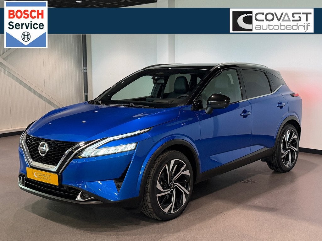 Nissan Qashqai 1.3 MHEV Xtronic Tekna Plus HuD|Massage|Blis|, Auto's, Nissan, 12 maanden, Gebruikt, Zwart, 4 cilinders