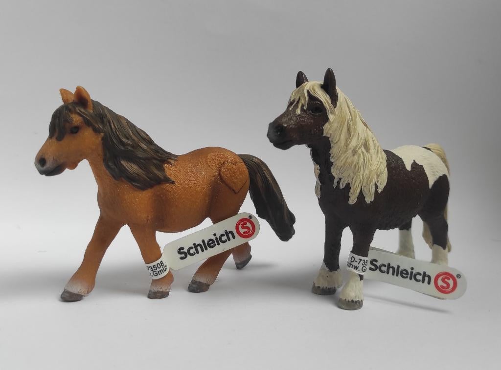 Schleich Shetlanders (met vaantje), Verzamelen, Dierenverzamelingen, Nieuw, Beeldje of Figuurtje, Paard, Verzenden