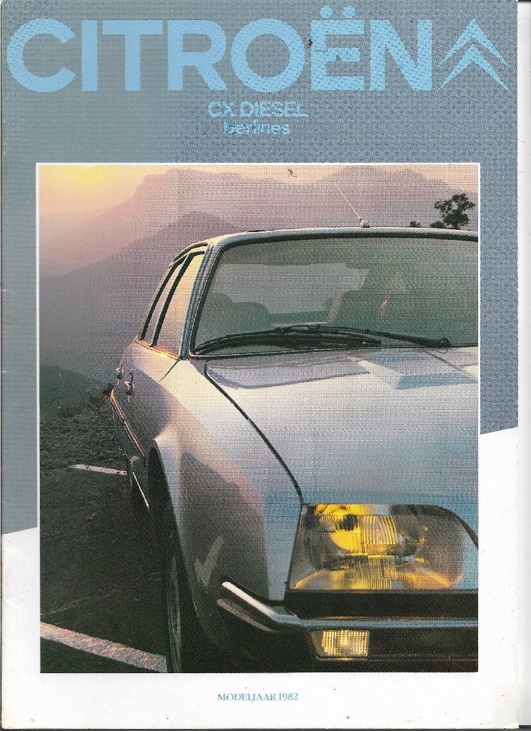 Brochure CITROËN CX DIESEL, Berlines, 1982 (NL)., Nieuw, Ophalen of Verzenden, Citroën, Citroën