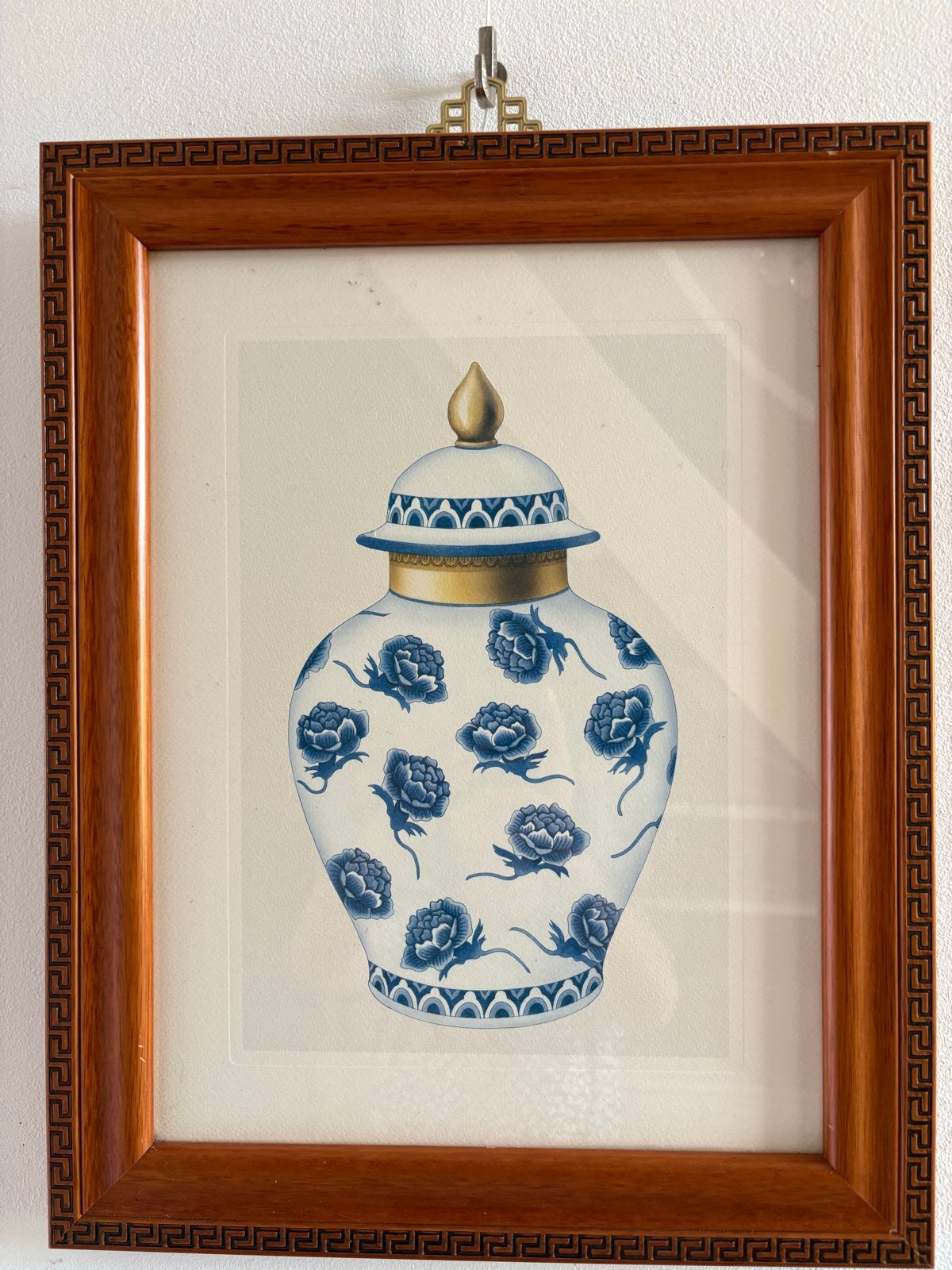 Ingelijste Chinese vazen print - Set van 2, Antiek en Kunst, Kunst | Schilderijen | Klassiek, Overige onderwerpen, Klassiek, Print