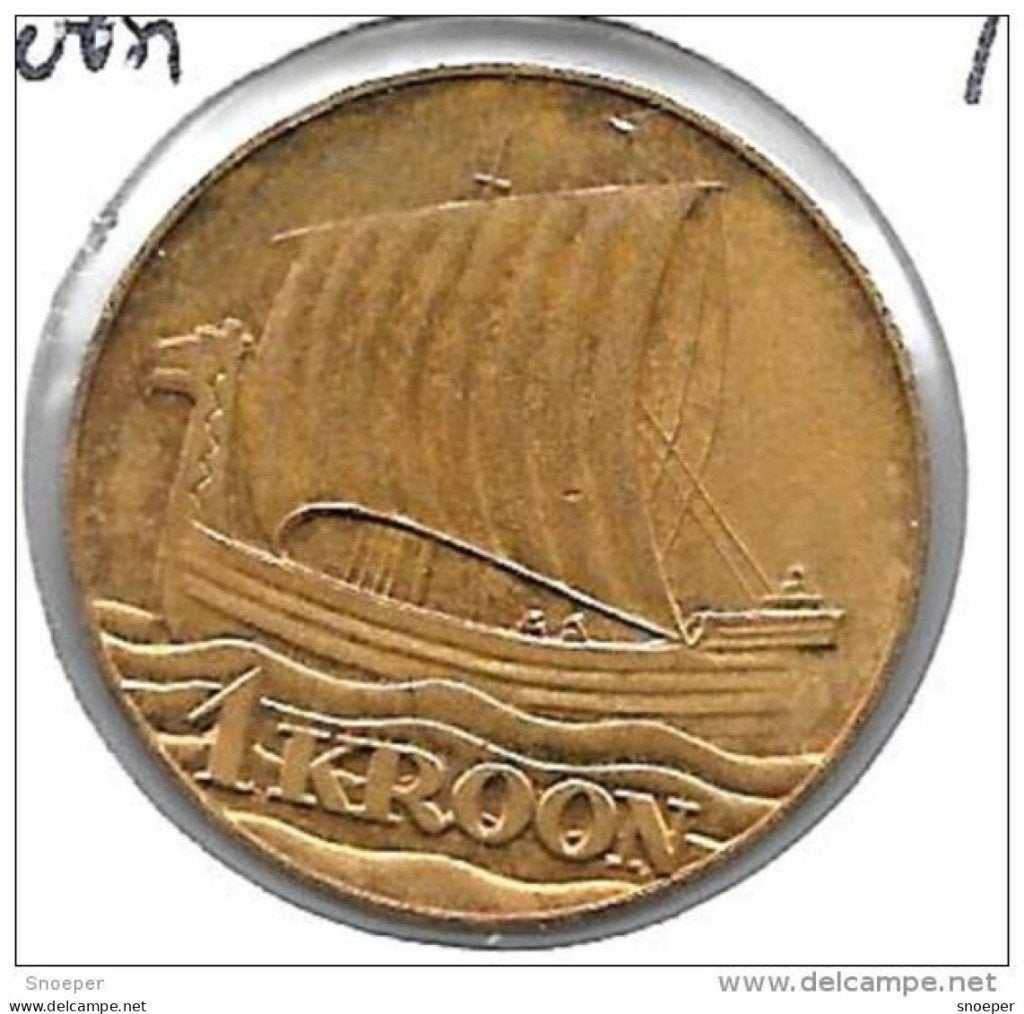 *estonia 1 krooni 1990 km TN6 UNC !!!! rare !!!, Verzenden, Overige landen, Losse munt
