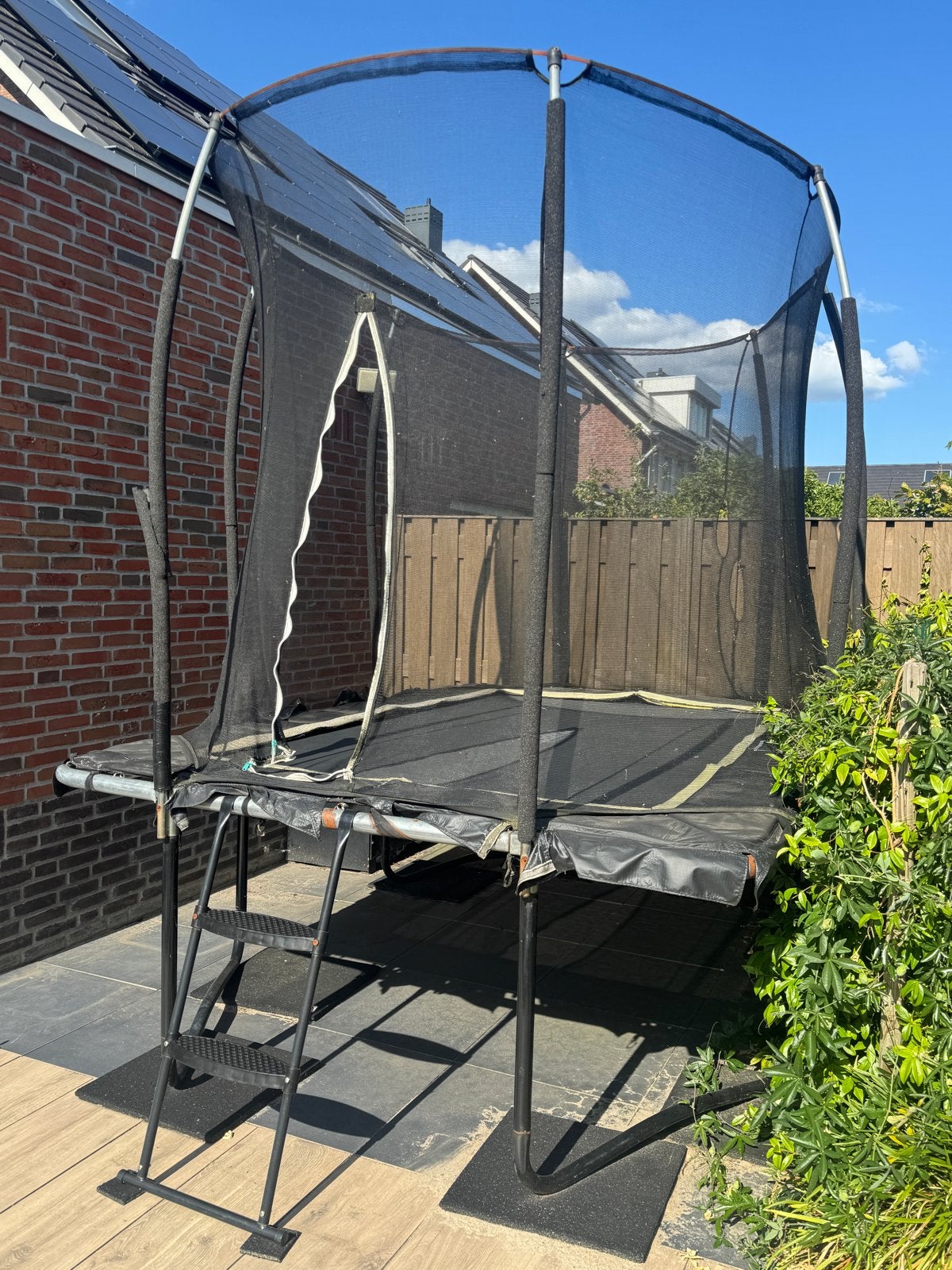 Salta Trampoline met Veiligheidsnet en Trapje, Ophalen, Gebruikt