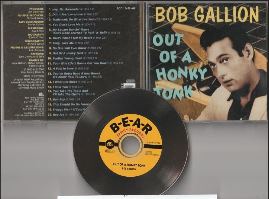 Bob Gallion - Out Of A Honky Tonk, Ophalen of Verzenden, Zo goed als nieuw