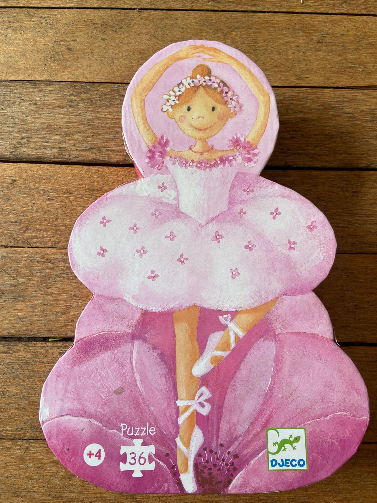Djeco puzzel ballerina, Ophalen of Verzenden, 10 tot 50 stukjes, Zo goed als nieuw