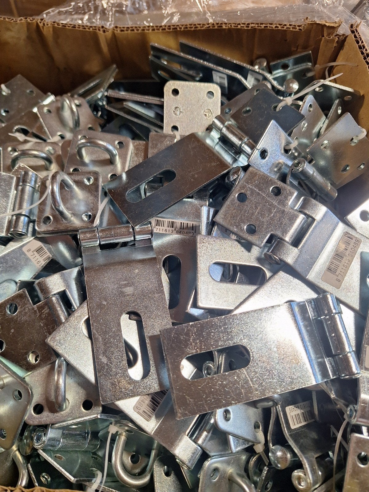 Kist hangslot bouw hangslot, Ophalen of Verzenden, Nieuw, IJzer, Scharnier