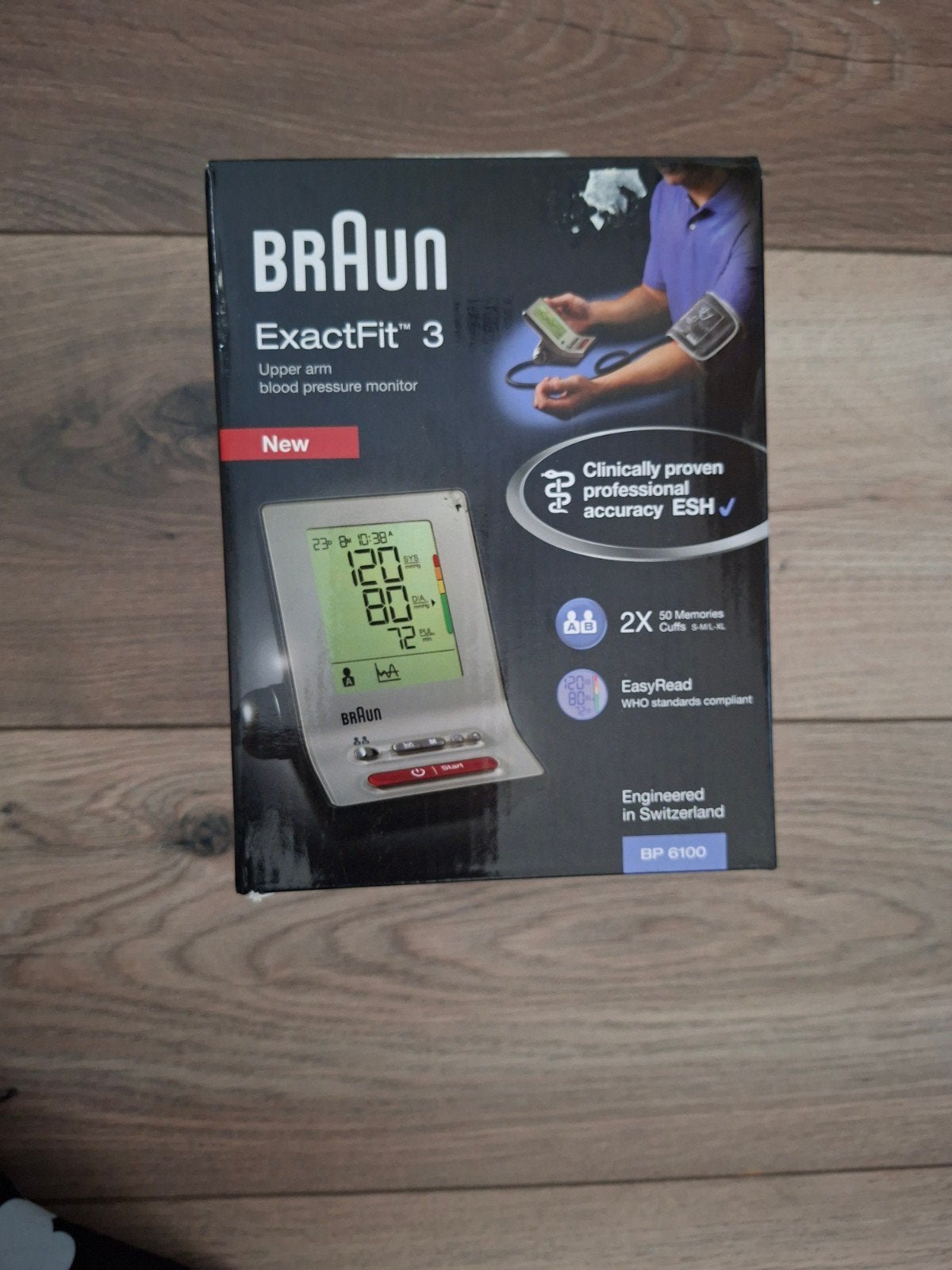 Braun ExactFit 3 bovenarm bloeddrukmeter - Nieuw in doos, Ophalen of Verzenden, Nieuw, Overige typen