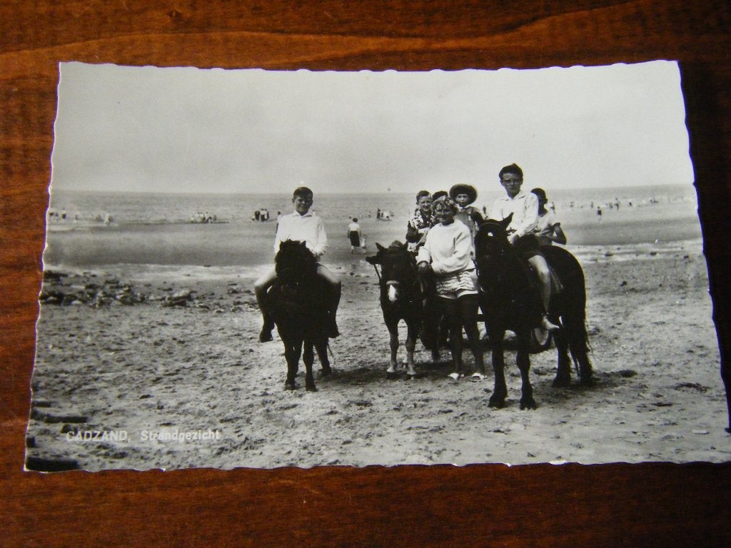 L42 - Cadzand - Strand - Pony - Mooi/Oud, Ophalen of Verzenden, 1940 tot 1960, Zeeland
