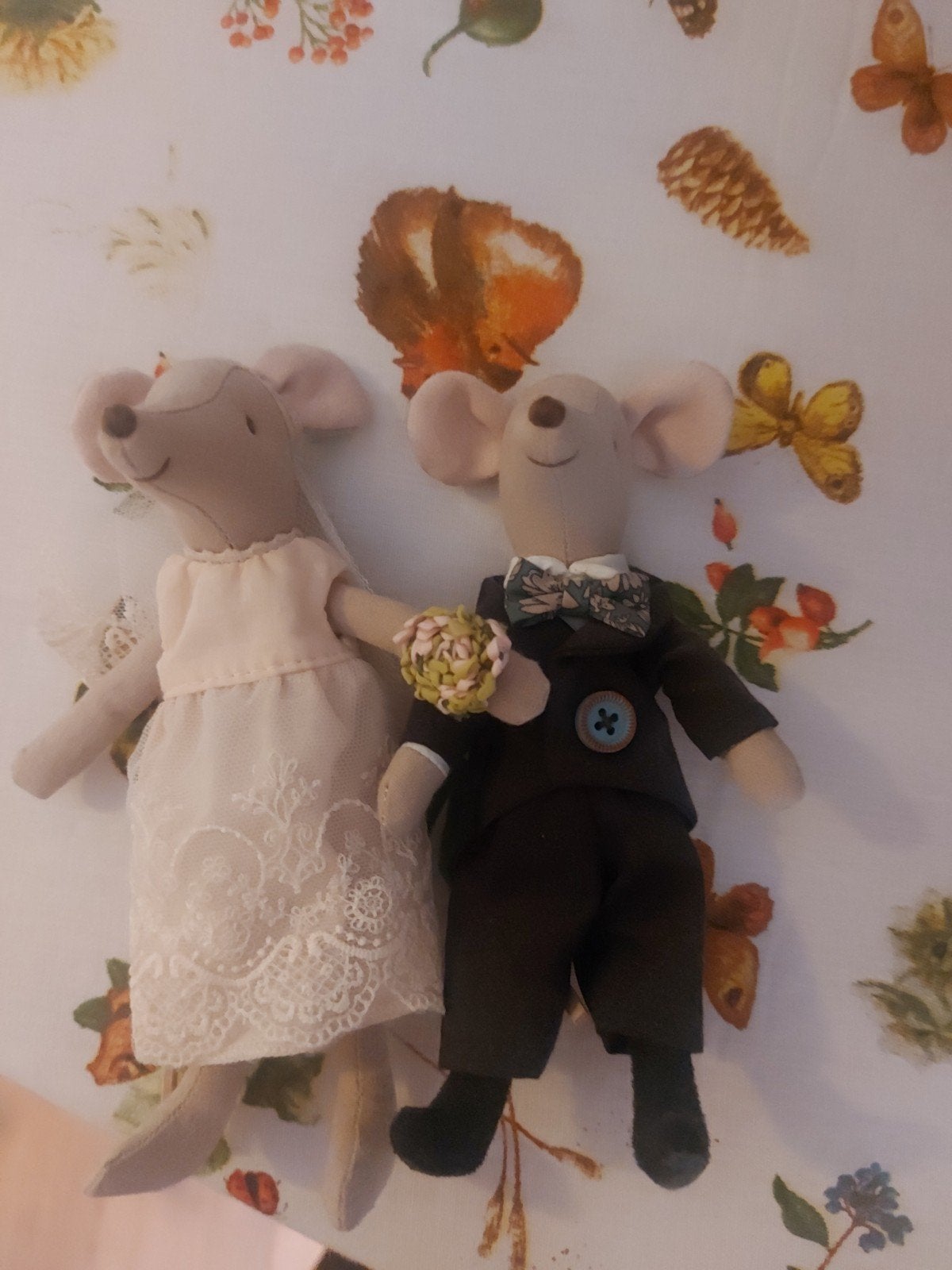 maileg bruidspaar, Ophalen of Verzenden, Zo goed als nieuw, Poppenhuis