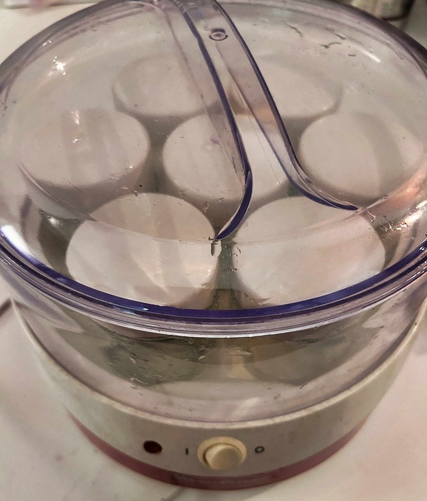 Te koop: Moulinex Yoghurtmaker, Ophalen, Overige typen, Kunststof, Zo goed als nieuw