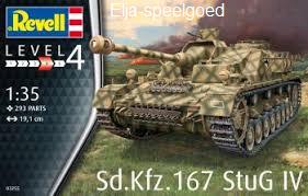 Revell 1:35 Tank Sd.Kfz 167 Stug IV 3255 modelbouw, Tank, Nieuw, Ophalen of Verzenden, 1:32 tot 1:50