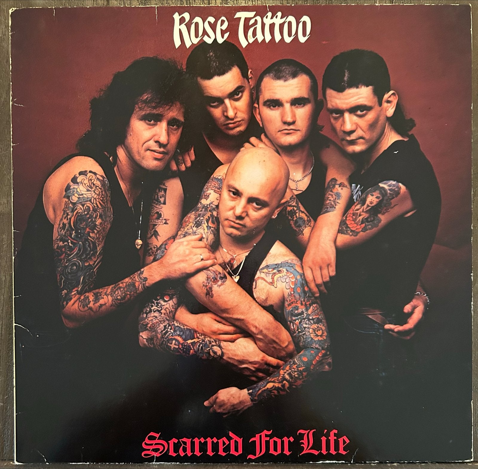Rose Tattoo - Scarred For Life LP (1982) Hard Rock Vinyl, Cd's en Dvd's, Vinyl | Hardrock en Metal, LP, Gebruikt, Originele persing