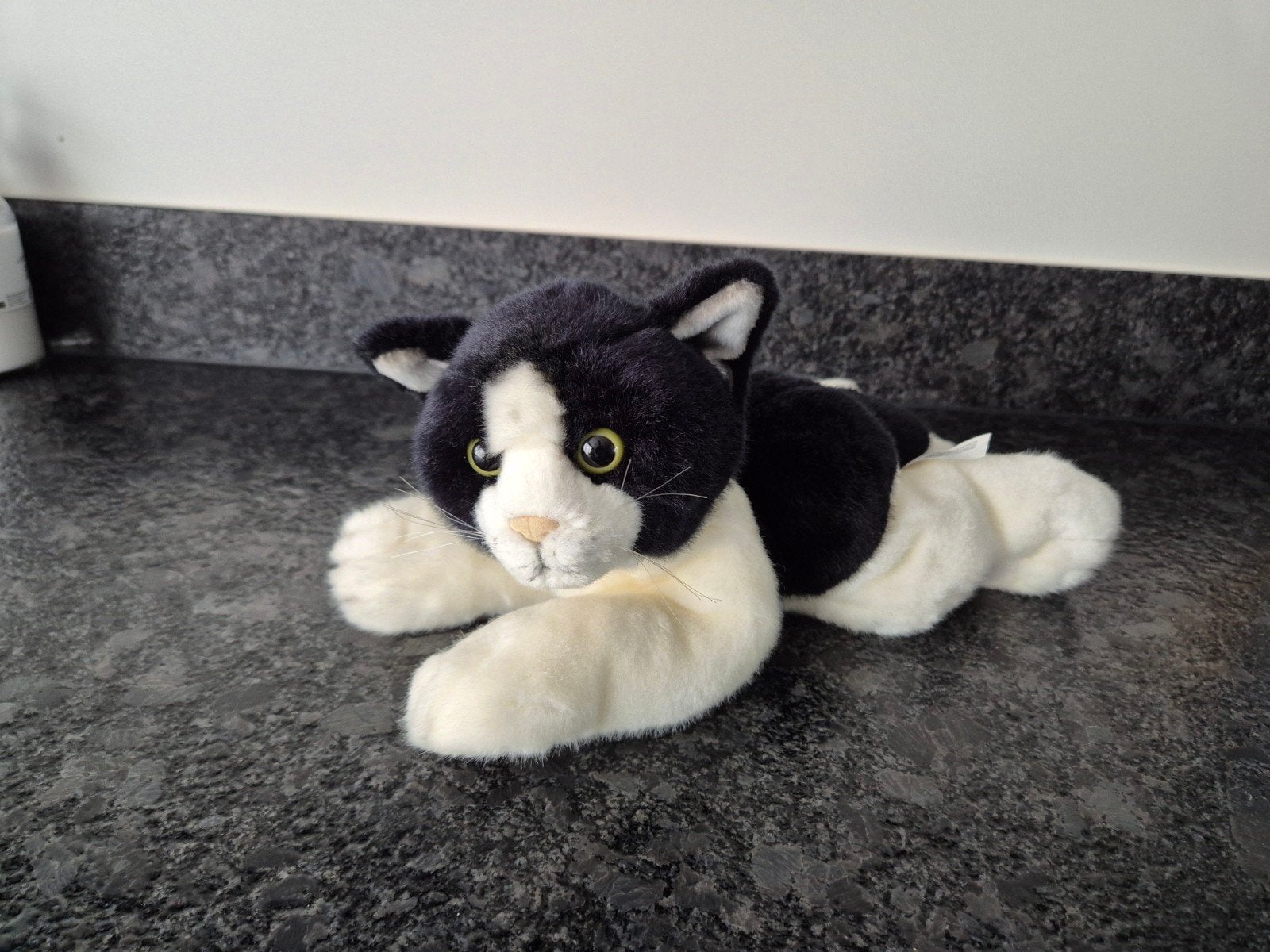 Evora - Knuffel Poes zwart/wit, Ophalen of Verzenden