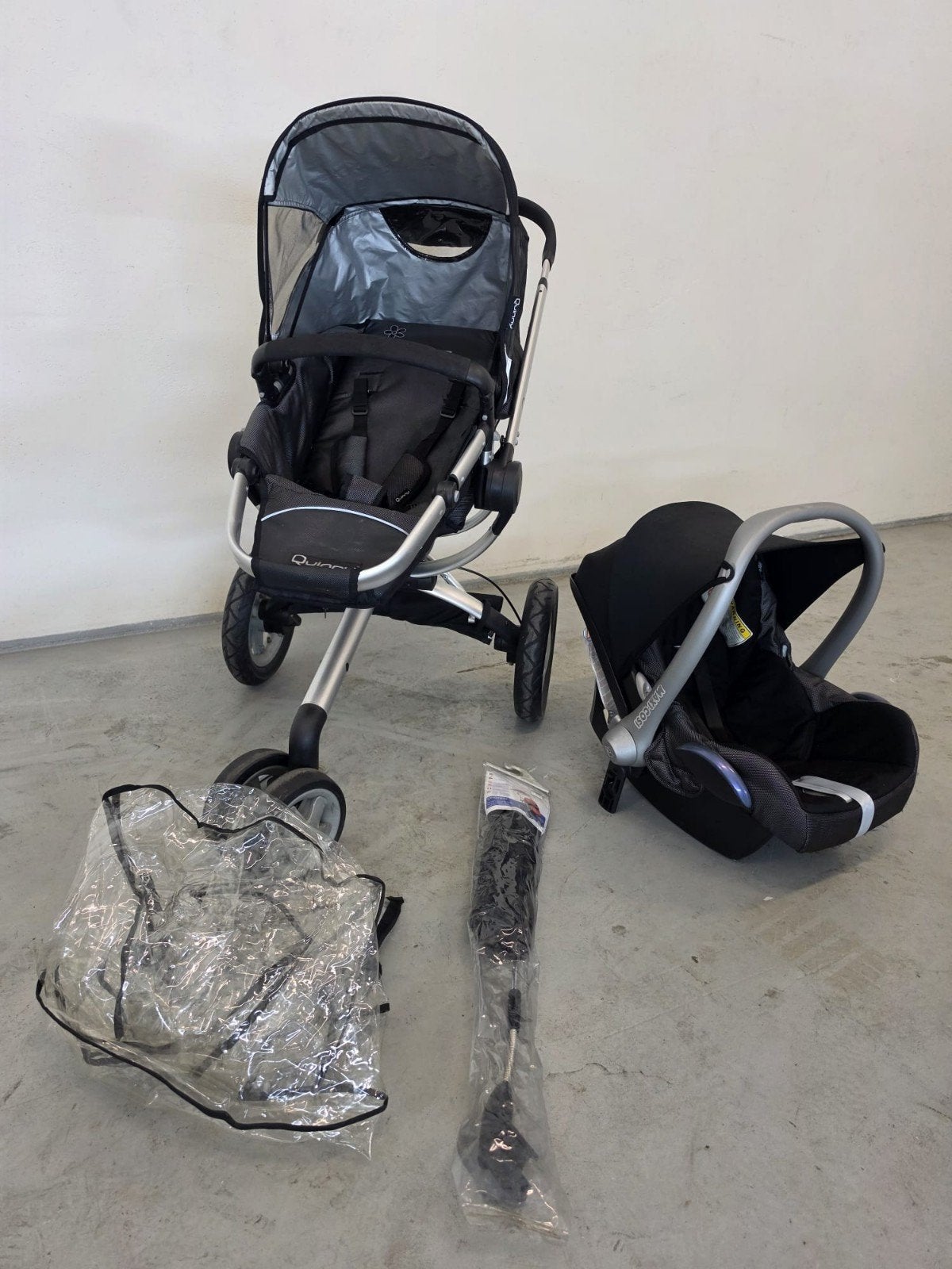 Quinny kinderwagen + Maxi-cosi (en accessoires), Ophalen, Gebruikt, Quinny, Regenhoes